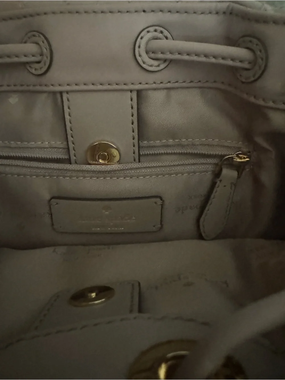 kate spade quilted bucket